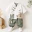 Luburd Boys 2-Piece Mandarin Collar Ethnic Outfit Set