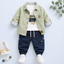 Luburd Boys 3-Piece Shirt & Cargo Jogger Outfit Set