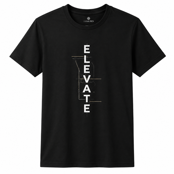 Luburd Elevate Premium Graphic T-Shirt | Jet Black