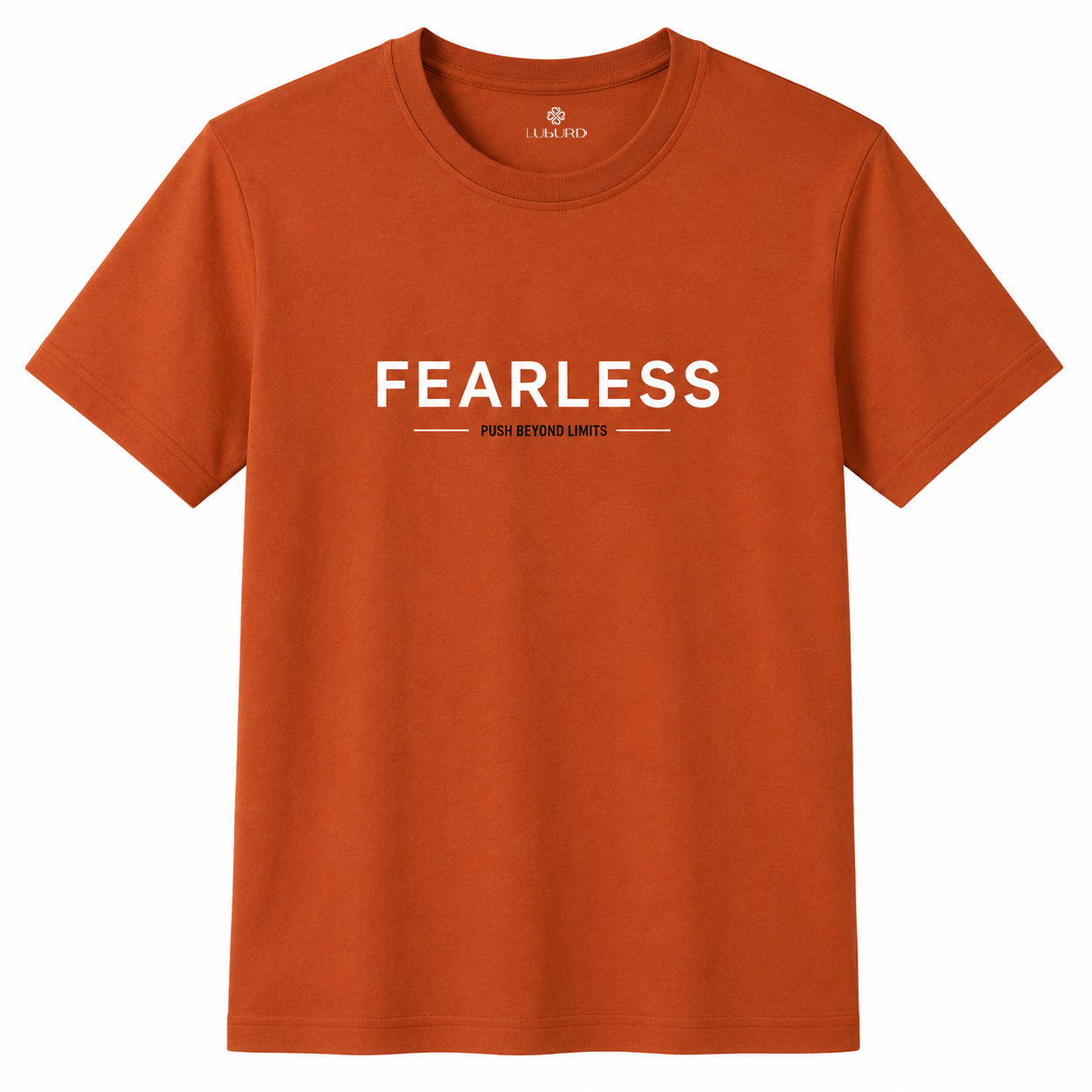 Luburd Fearless Premium Graphic T-Shirt | Rust Orange Secondary image