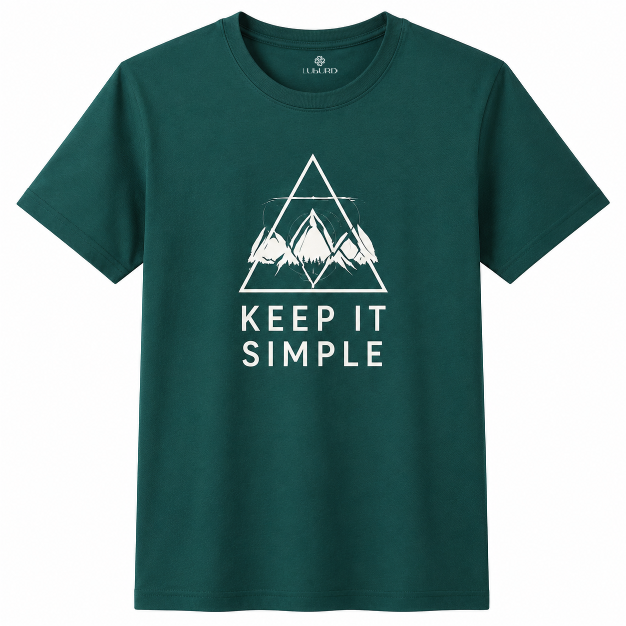 Luburd Keep It Simple Premium Graphic T-Shirt | Forest Green Secondary image