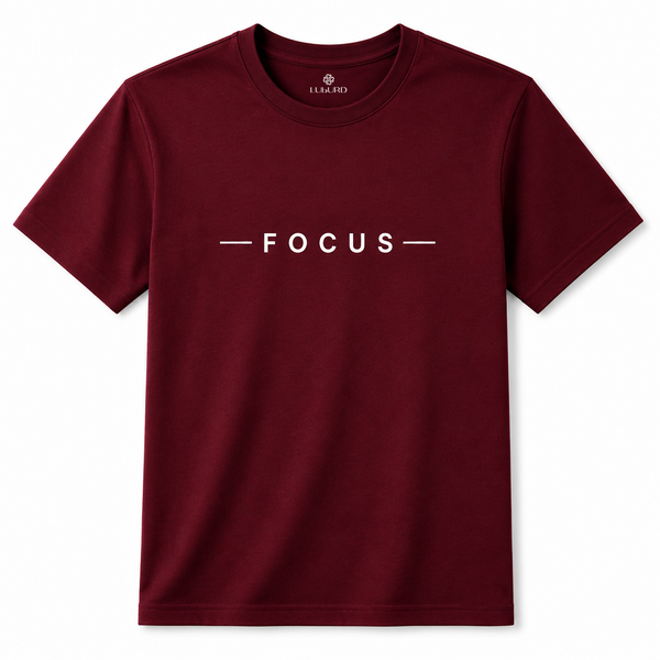 Luburd Focus Premium Graphic T-Shirt | Maroon
